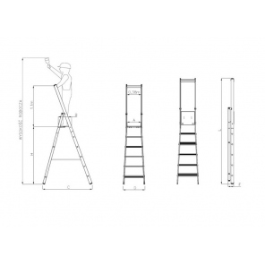 Stehleiter TP 1100