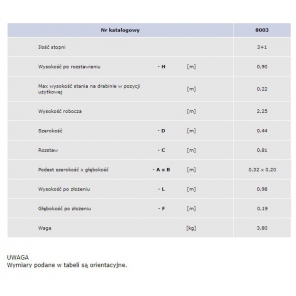 Doppelseitig-Treppe mit Stufen DRABEX TP 8003