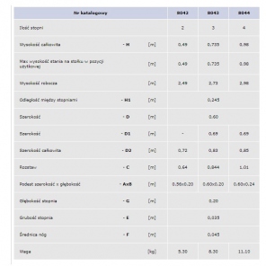 Doppelseitig-Treppe mit Stufen DRABEX TP 8003