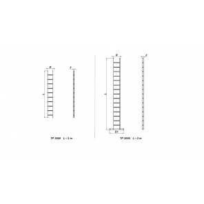 Doppelseitig-Treppe mit Stufen DRABEX TP 8003