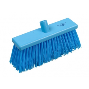 Blue brush for outdoor use, stiff bristles, Hillbrush B757B