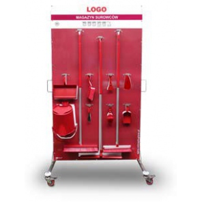 5S Schattenbrett-Wagen, 90 cm breit, aus Edelstahl VL.SS.T.90.200.1