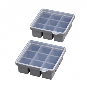 ice cube maker with lid, 2 pcs