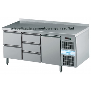 Kühltisch KT Rilling GN 1/1, ohne Platte, AKT EK731 1600