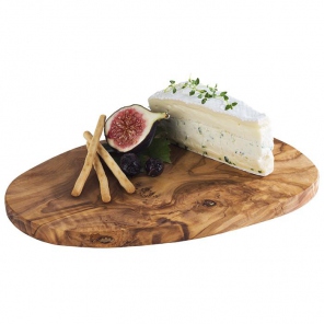 Olive wood board for serving appetizer