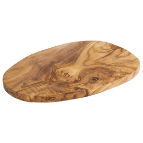 Olive wood board for serving appetizer