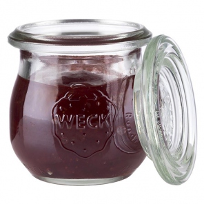 Glass weck jar with lid