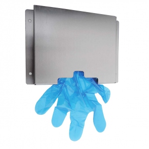 Spender Edelstahl für Folienhandschuhe WH69