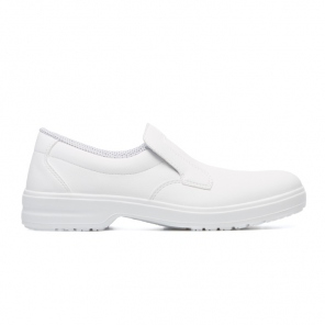 White slip-on work shoes,...