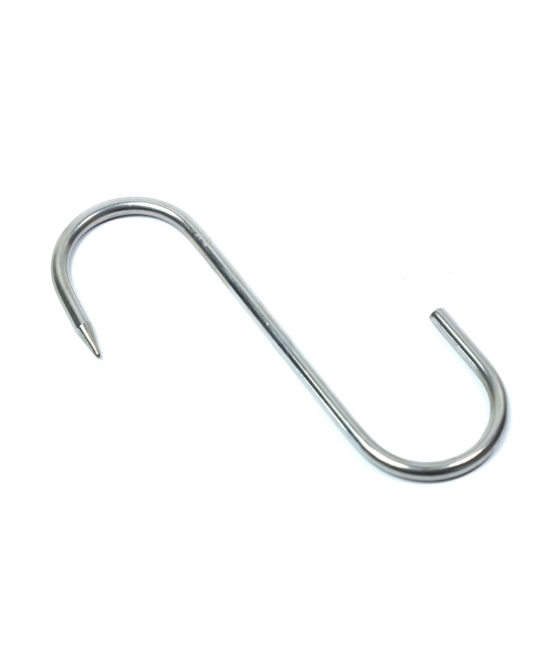Stainless Steel AISI 430 5 Piece 160x6mm Meat Hook S-Hook 160/6 