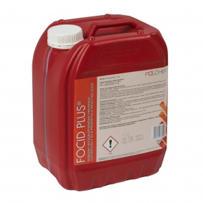 Saurer Reiniger zur Entfernung von Kalkablagerungen FOCID PLUS