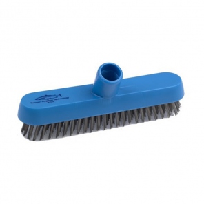 Blue scrubbing brush, very stiff bristles, Hillbrush B928BRES
