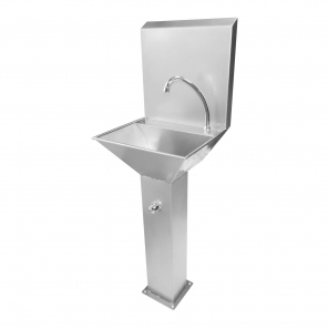 Industriearmaturen, Schlachtschüssel, Kniehebel, Auslauf aus der Schüssel, WH103