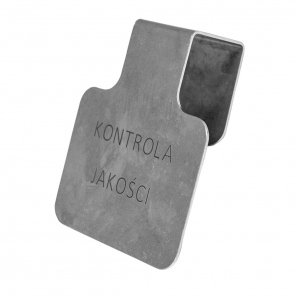 Etikett aus rostfreiem Stahl 70x90x35 mm LB.SS