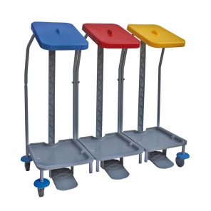 Triple support bag trolley