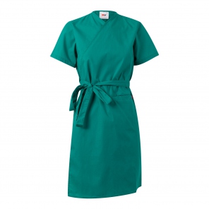 Laborkittel grün gebunden