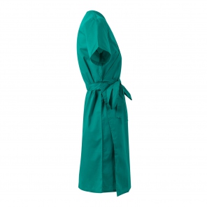 Laborkittel grün gebunden