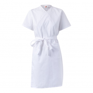 Laborkittel weiß gebunden