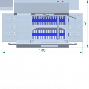 Hygiene-Station, Wasch- und Desinfektionsgerät für Hände und Sohlenreinigung WH214