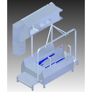 Hygiene-Station, Wasch- und Desinfektionsgerät für Hände und Sohlenreinigung WH214