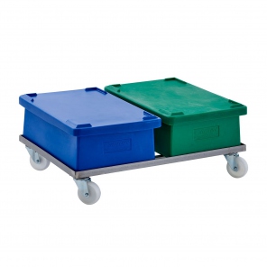 Wagen für 2 Hygibox Behälter