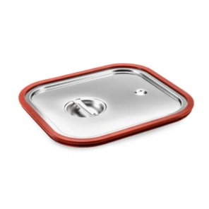 Deckel für GN 2/3 Edelstahl mit Dichtung, Griffen, 83000.10589