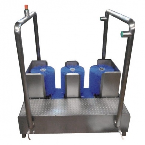 Durchlauf-Schuhwaschanlage fünffach WH041