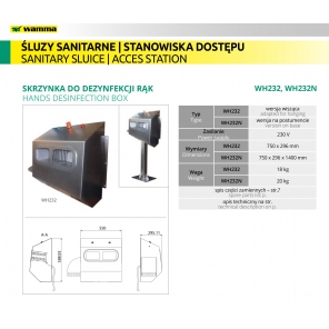 Desinfektionsbox für Hände WH232