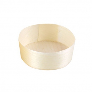 biologisch abbaubare runde Holzschale | Kiefernholz 388312