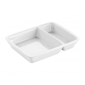 rechteckige Porzellan Teller 2/3, 2Stück, 41002.02002