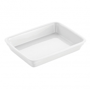 rechteckige Porzellan Teller, 2 Stück, 41002.02003