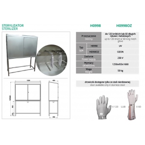 UV-Sterilisator für Metallhandschuhe H0998