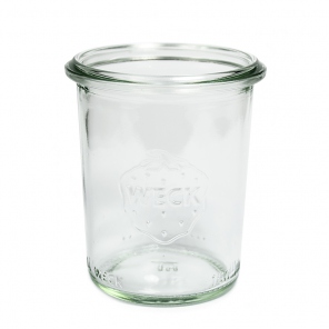 Weck-type glass jar without...