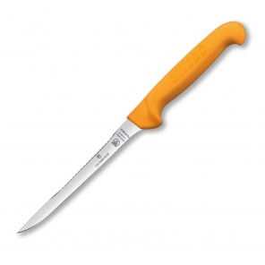 Profesjonalny nóż do filetowania ryb, elastyczny z ząbkami na grzbiecie 16 cm 5.8448.16 Victorinox Swibo