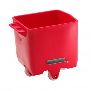 Eurobin plastic containers, capacity 200L, red