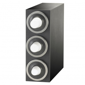 Behälter mit drei Getränkebecher-Spendern, F&B Tec 430015