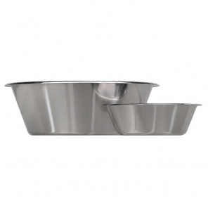 Low stainless steel bowl 1 L
