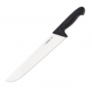 Nóż masarski, proste szerokie ostrze 30 cm, czarny GIESSER 4005 30