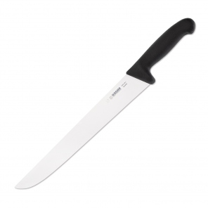 Butcher knife, straight rigid blade 30 cm, black GIESSER 4025 30