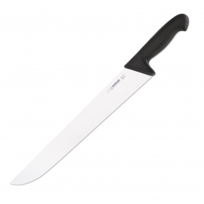 Butcher knife, long rigid...