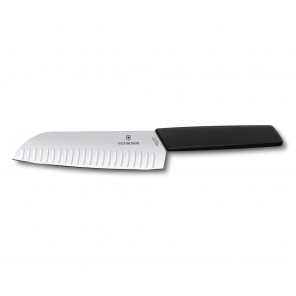 Santoku knife with fluted...