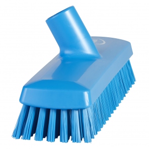 Blue brush for washing with water flow, medium-hard bristles, Vikan 70433