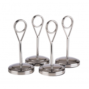 Buffet Label Stand, Stainless Steel, Inox, Height 10.5 cm, Set of 4, APS 71510