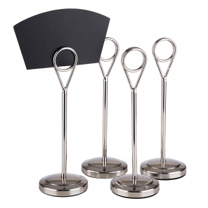 Buffet-Etikettenhalter, Edelstahl, inox, Höhe 15,5 cm, 4 Stk., APS 71513
