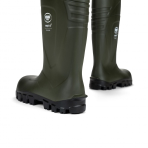 Stiefel StepliteX SolidGrip, Stahlkappe (S4), grün, Bekina Boots