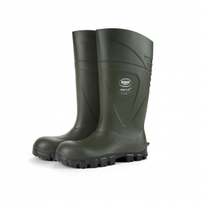 Stiefel StepliteX SolidGrip, Stahlkappe (S4), grün, Bekina Boots