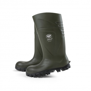 Stiefel StepliteX SolidGrip, Stahlkappe (S4), grün, Bekina Boots