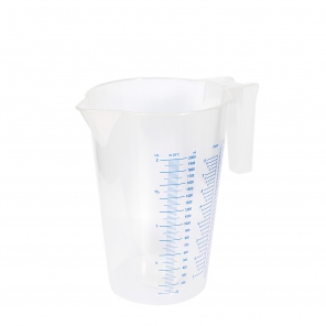 Measuring jug with open...