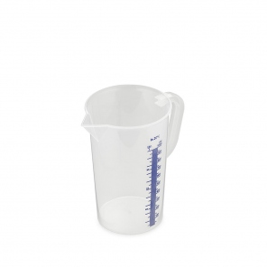 Measuring jug with closed handle, polypropylene, 1 L, Thermohauser 50002.48156