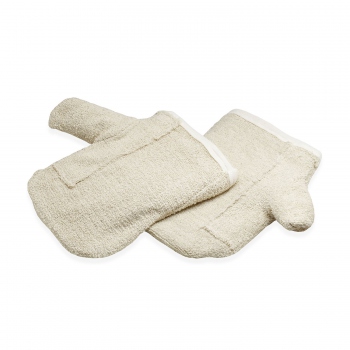 Rękawice ochronne z bawełny, piekarnicze, dł. 26 cm, do temp. 250ºC, Thermohauser 50002.44301